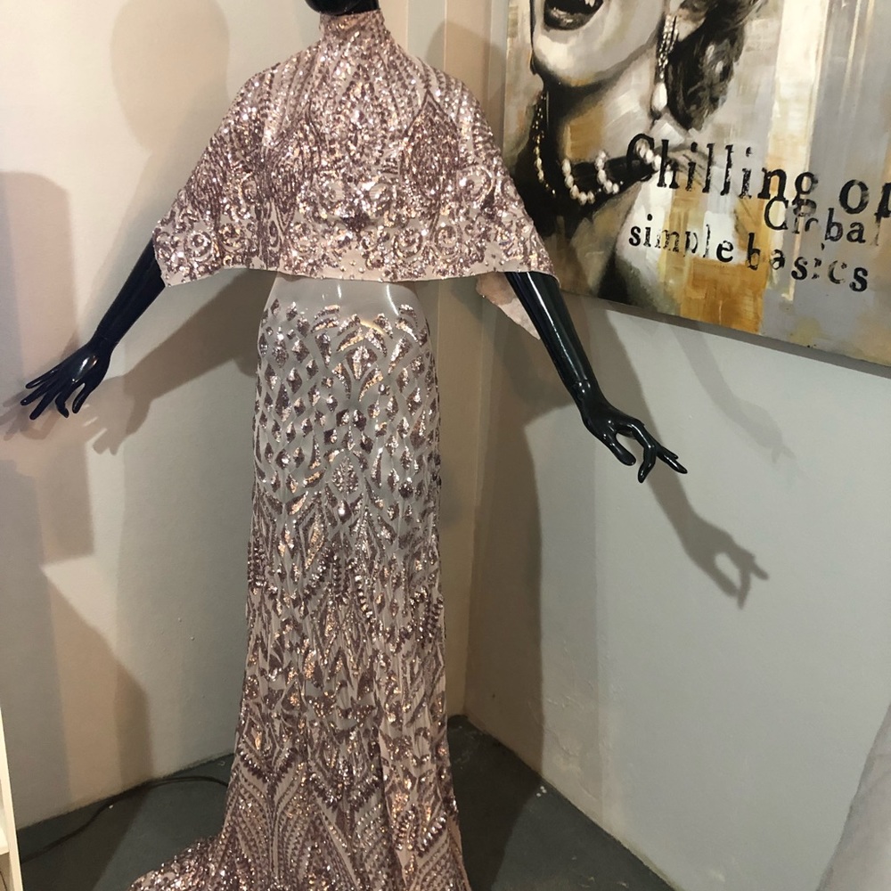 Glam Champagne Rose Sequins